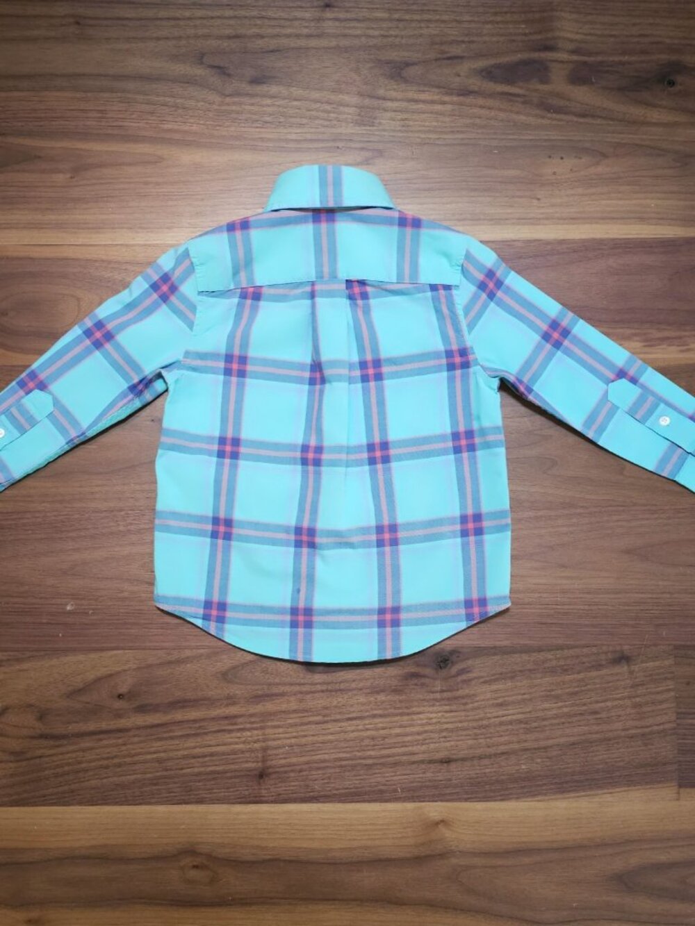 Vineyard Vines Boys 2T Whale Shirt Plaid Button Down Mint - Picture 2 of 9